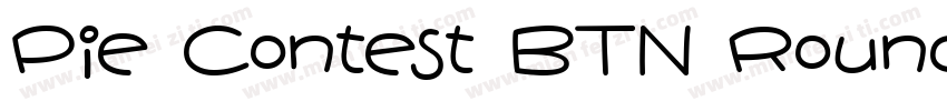 Pie Contest BTN Round字体转换
